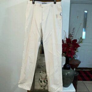 NWT $145 PETER MILLAR Stone Flat Front Soft Touch Pants sz 35